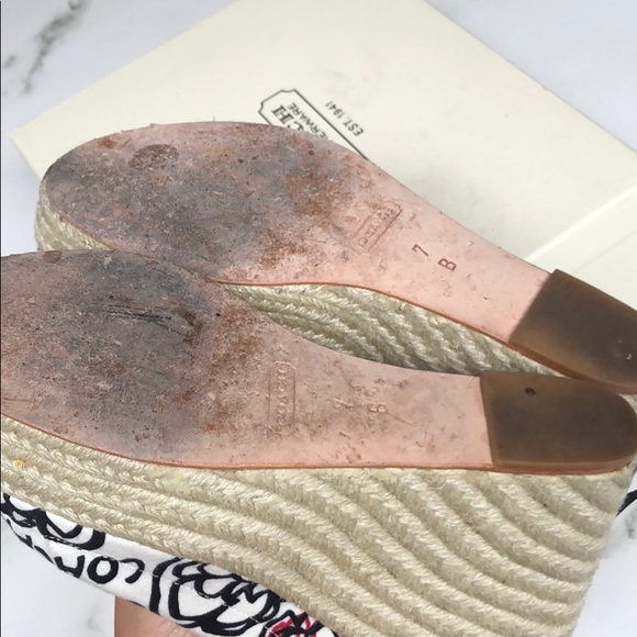 Coach Maritza Poppy Flower Wedges 🌺 - Picture 5 of 5